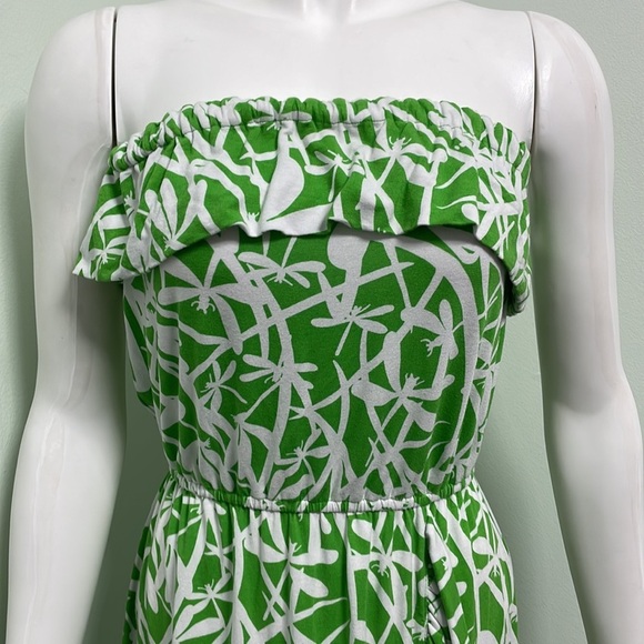 Lilly Pulitzer Flor Light My Fire Strapless Ruffle Dress - Picture 4 of 8